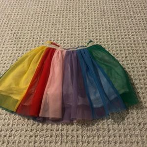 Hanna Andersson Rainbow Tulle Skirt